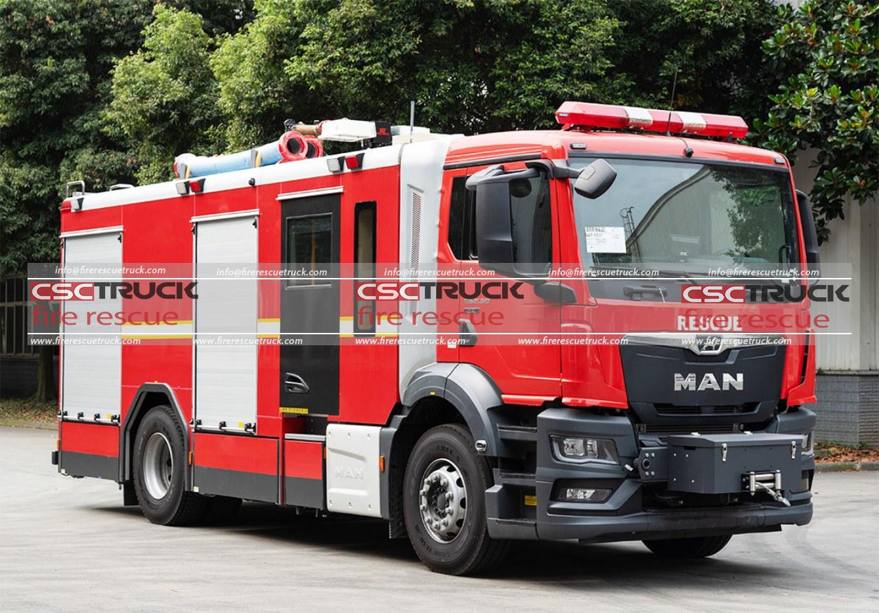 MAN 5ton CAFS Tanker Fire Truck (2)
