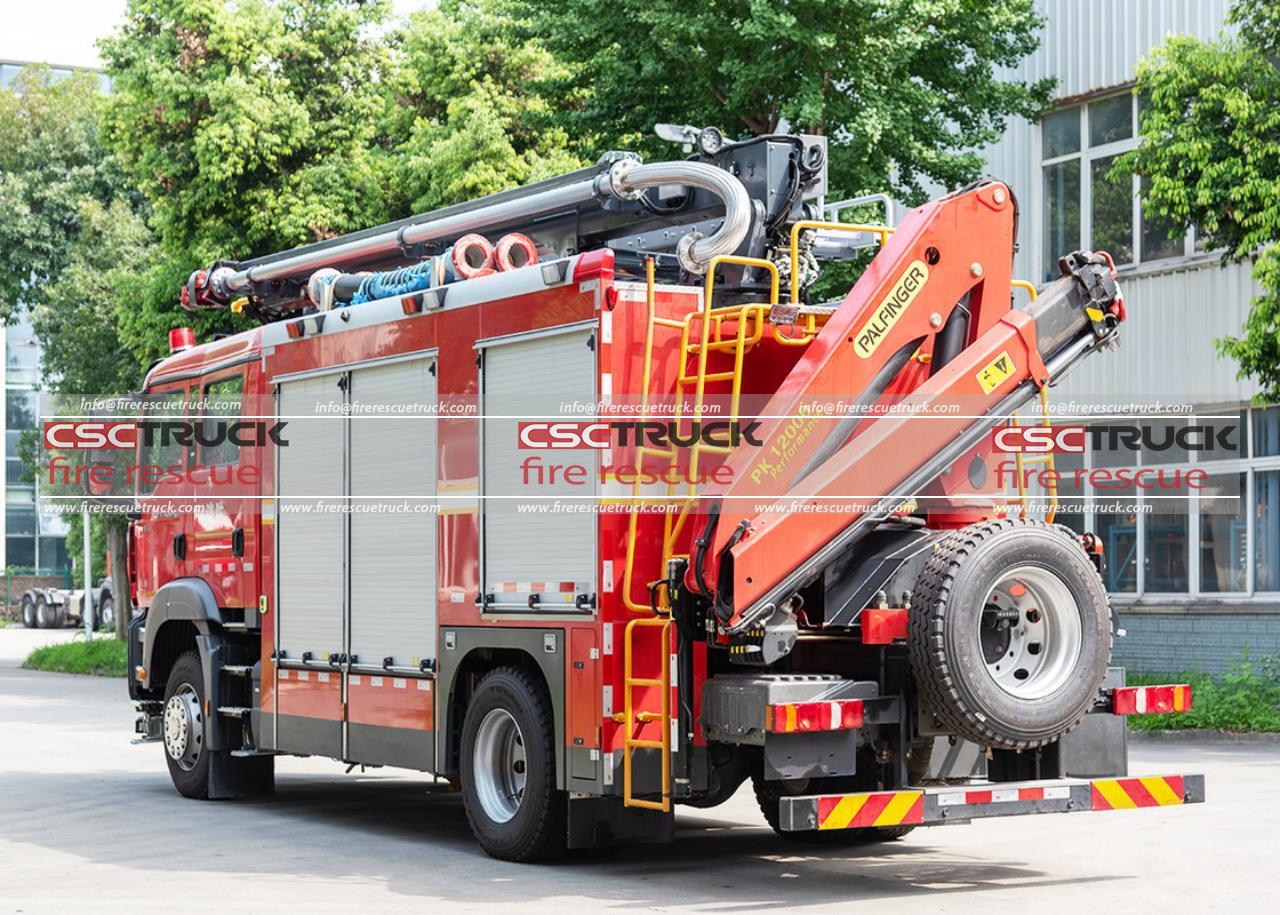 SITRAK 18M 4000L Aerial Ladder Fire Truck (4) SITRAK 18M 4000L Aerial Ladder Fire Truck (4)