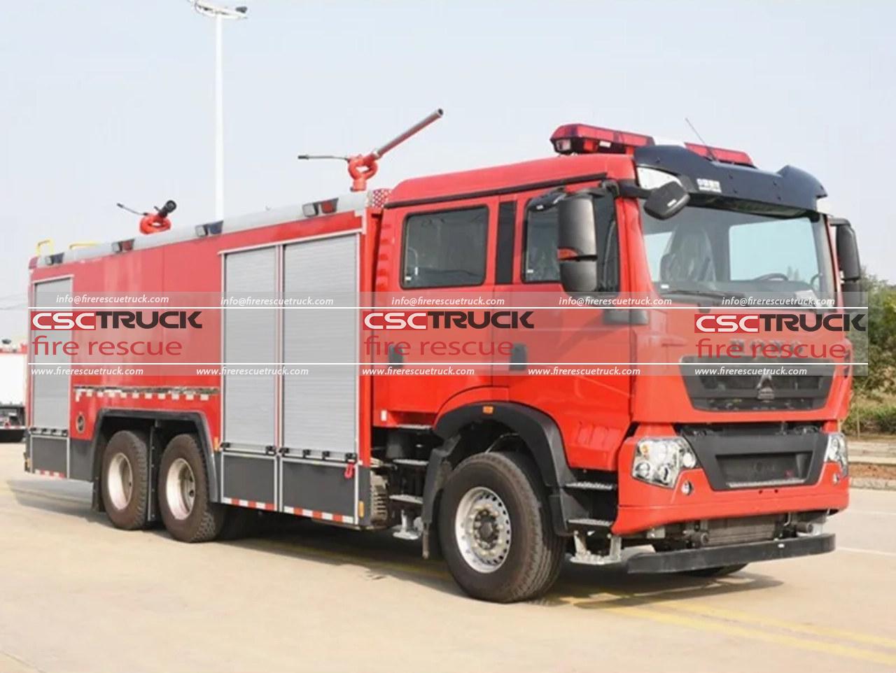 HOWO 10CBM Pumper Fire Engine (2)