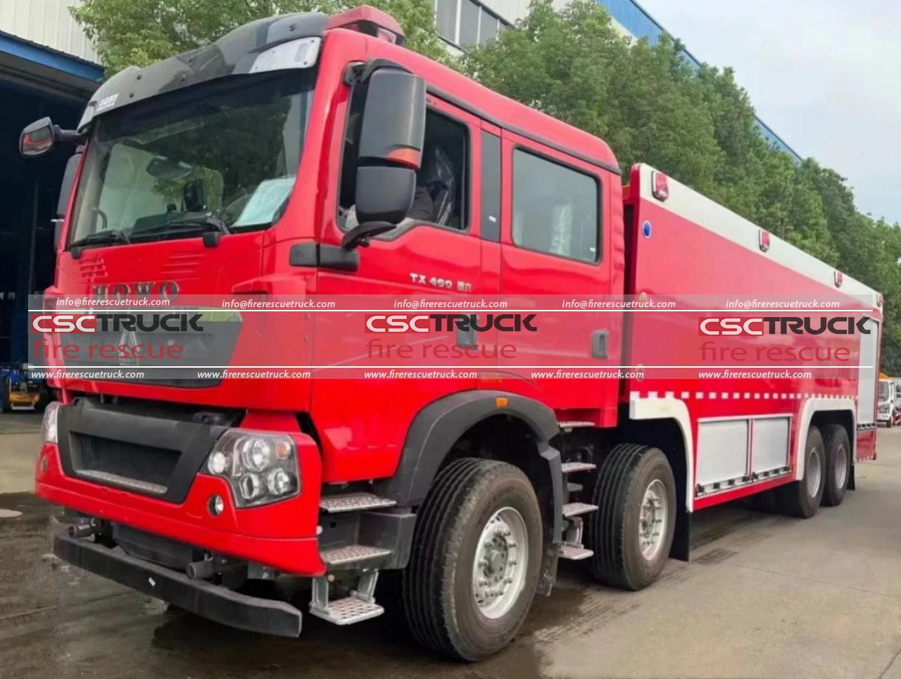 HOWO 25 CBM Pumper Fire Fighting Truck