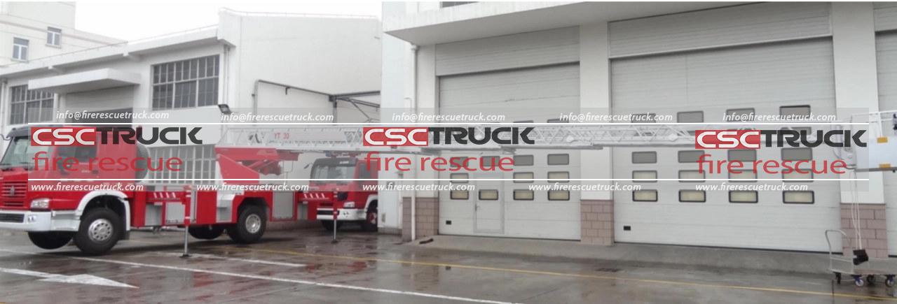 HOWO 32M Aerial Ladder Fire Engine (4) HOWO 32M Aerial Ladder Fire Engine (4)