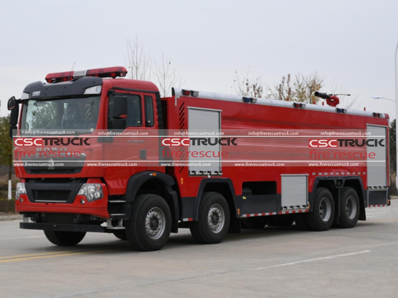 HOWO 24ton Water Foam Tanker Fire Engine