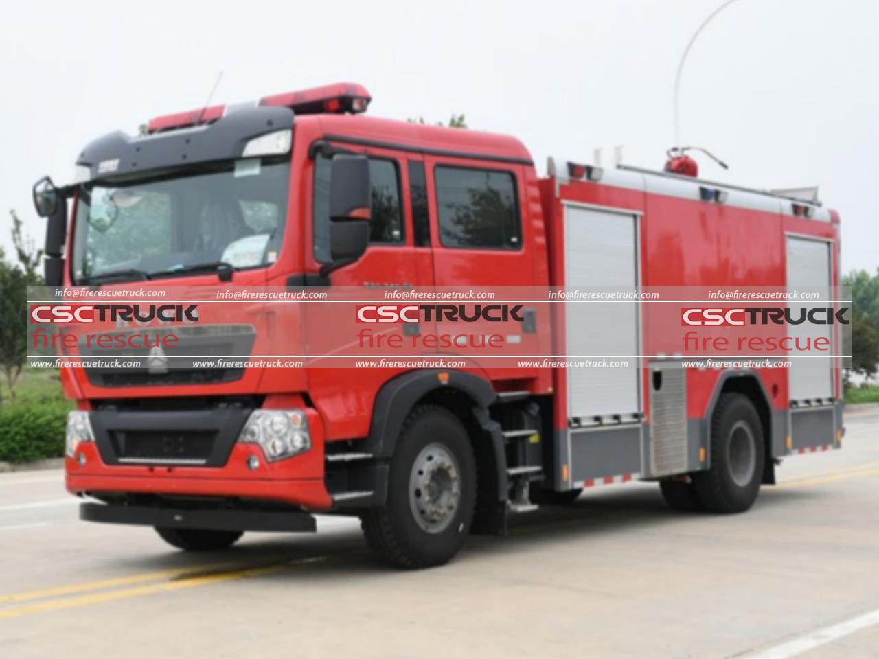 HOWO 8ton Water Foam Tanker Fire Engine