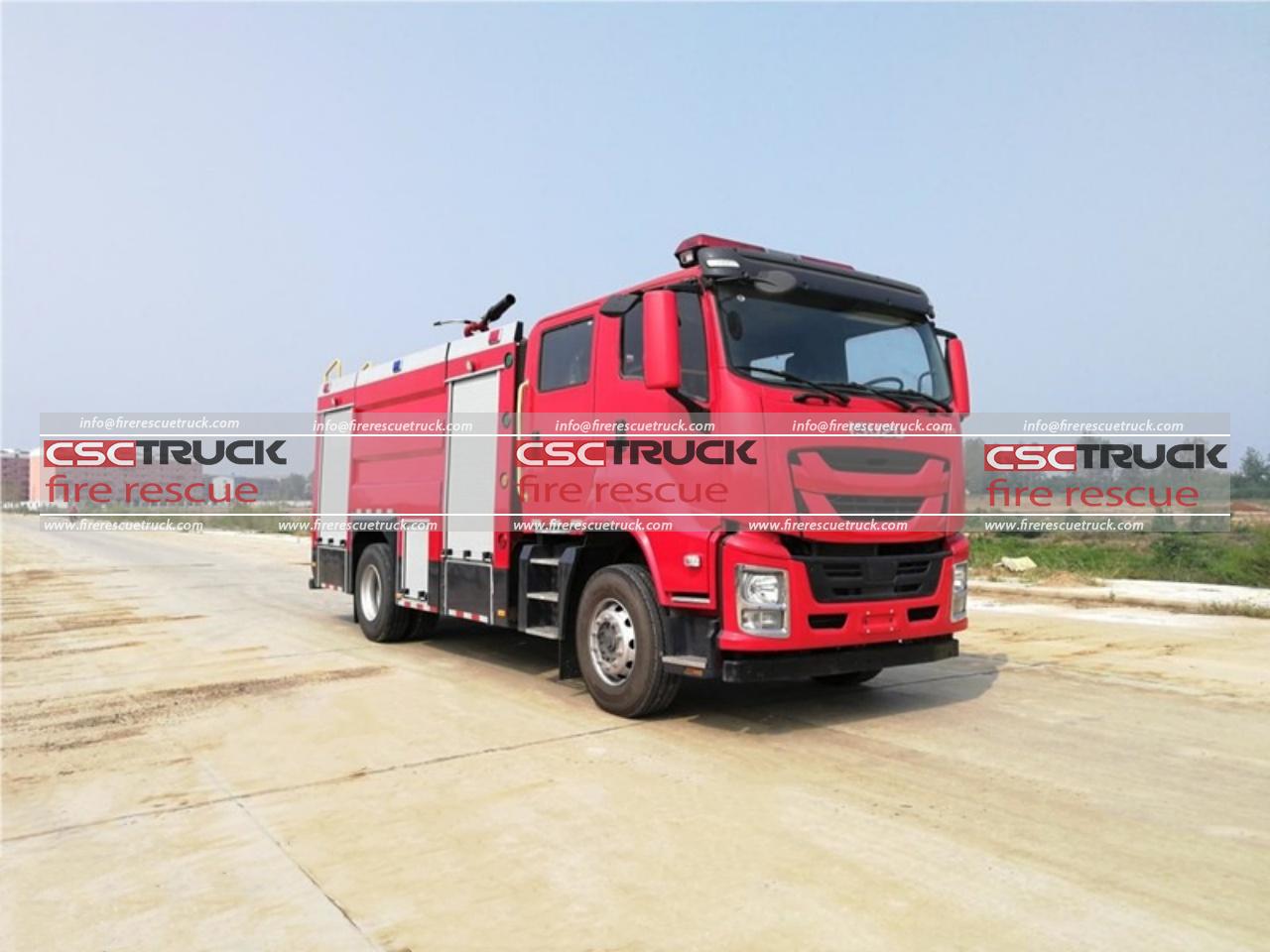ISUZU FVR 6ton Water Foam Tanker Fire Truck (2)