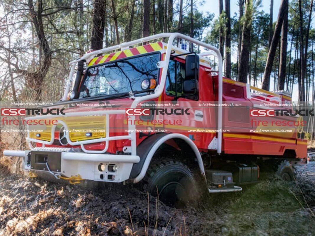 Unimog U5023 4X4 Forest Service Fire Truck - Fire Rescue Truck