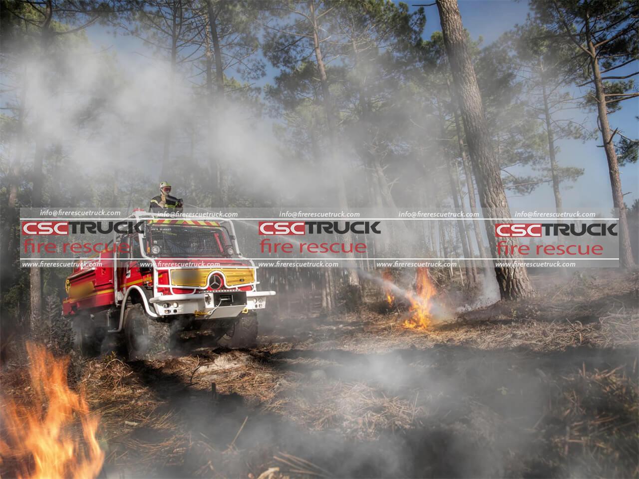 Unimog U5023 4X4 Forest Service Fire Truck​02