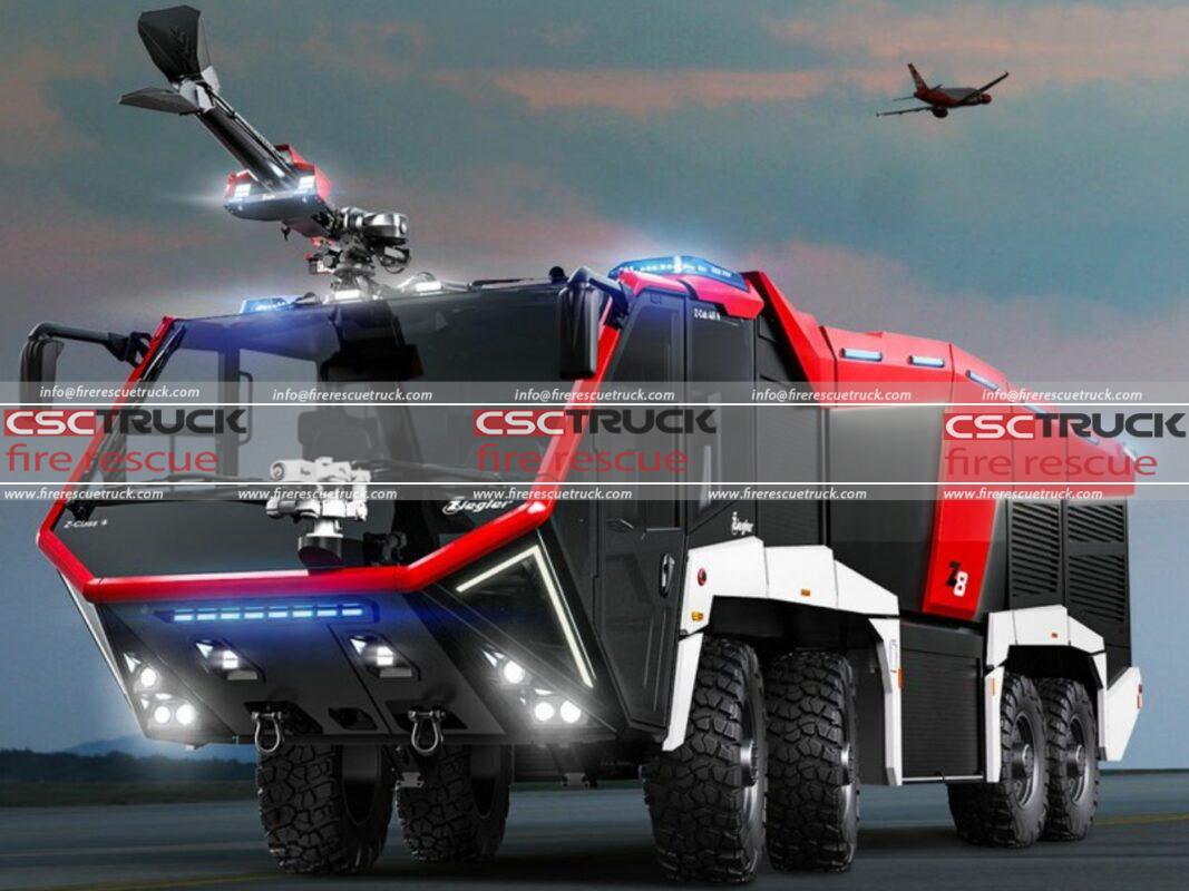 Camión de bomberos para aeropuerto Ziegler 8x8, 1540 HP, 17000 L