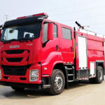 High-Performance Fire Department Engine for Sale – Reliable Rescue & Fire Suppression ISUZU FVR 8 CBM Pumper Fire Truck
