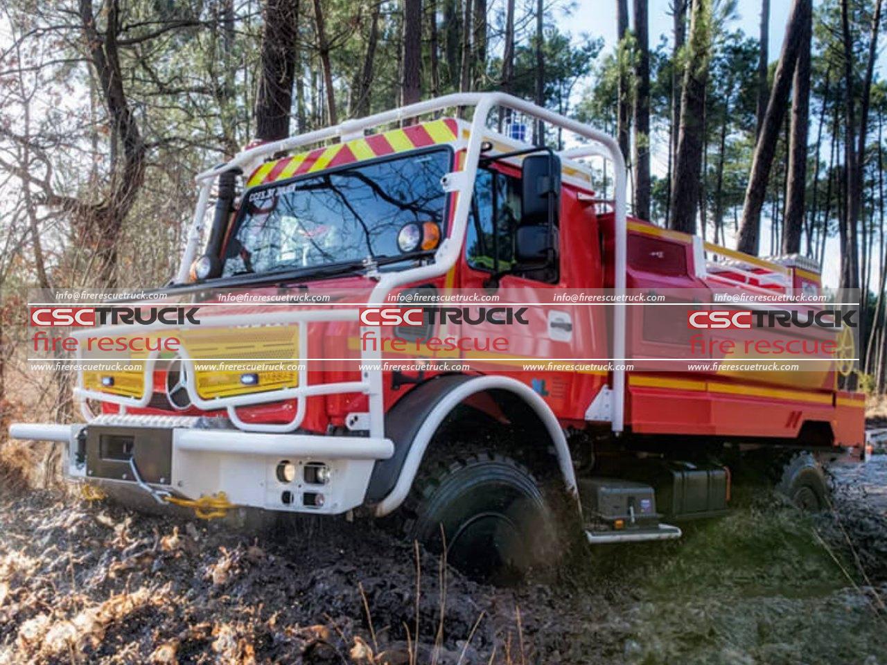 Unimog U5023 4X4 Forest Service Fire Truck​01
