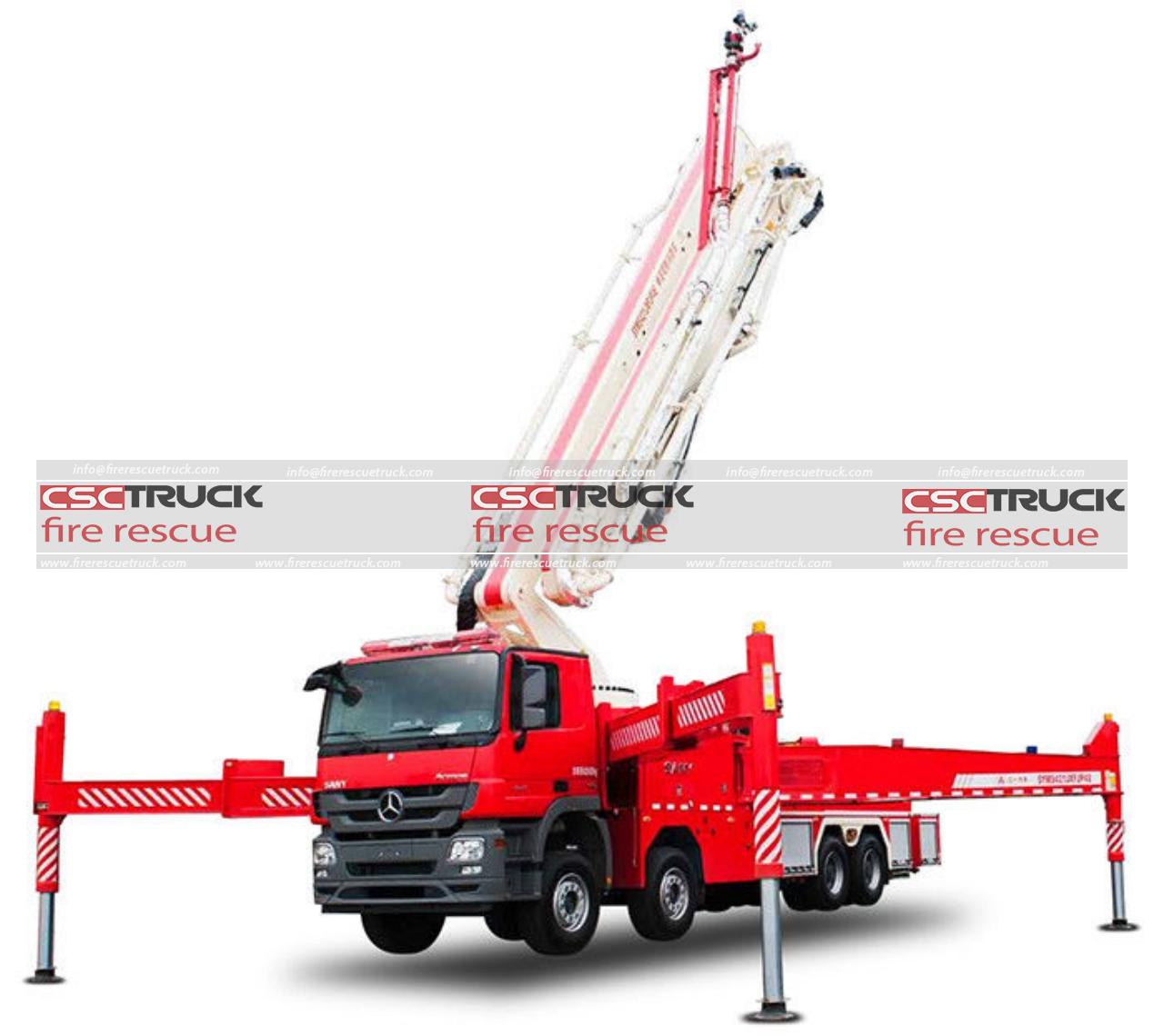 Benz 62M Large Span Water Tower Fire Truck (2)