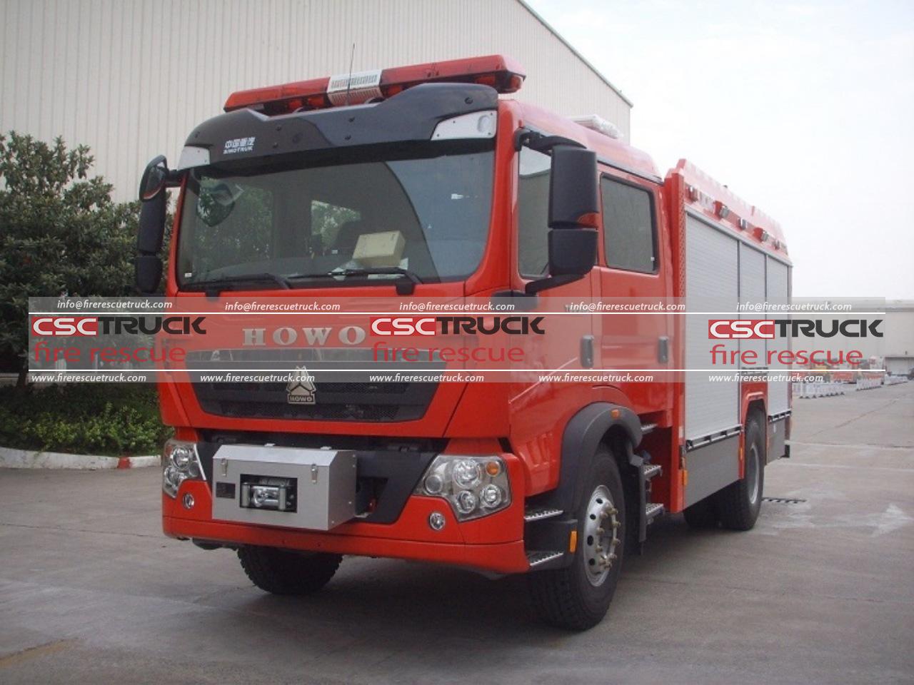 HOWO 5Ton CAFS Fire Truck