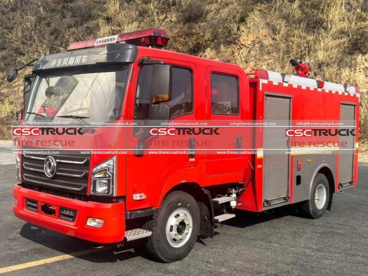 4WD 7000L Water Tender Fire Truck