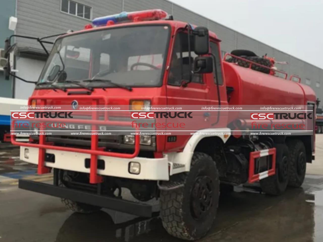 6x6 12000L Water Tanker Fire Engine