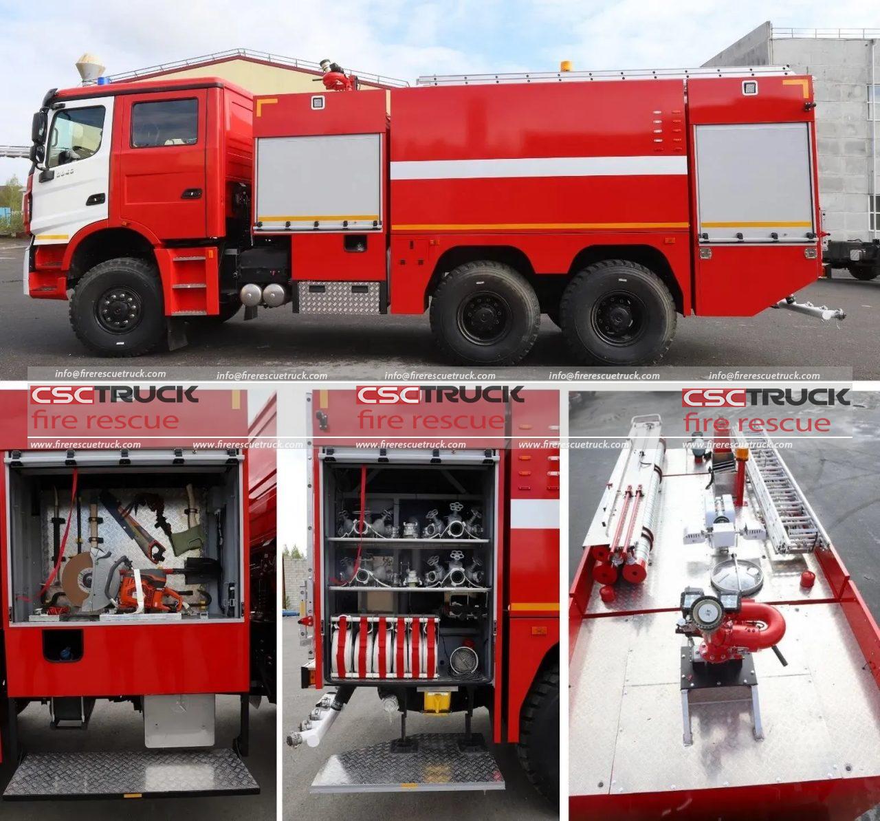 Beiben 6x6 9000L Airport Emergency Vehicle (3) Beiben 6x6 9000L Airport Emergency Vehicle (3)