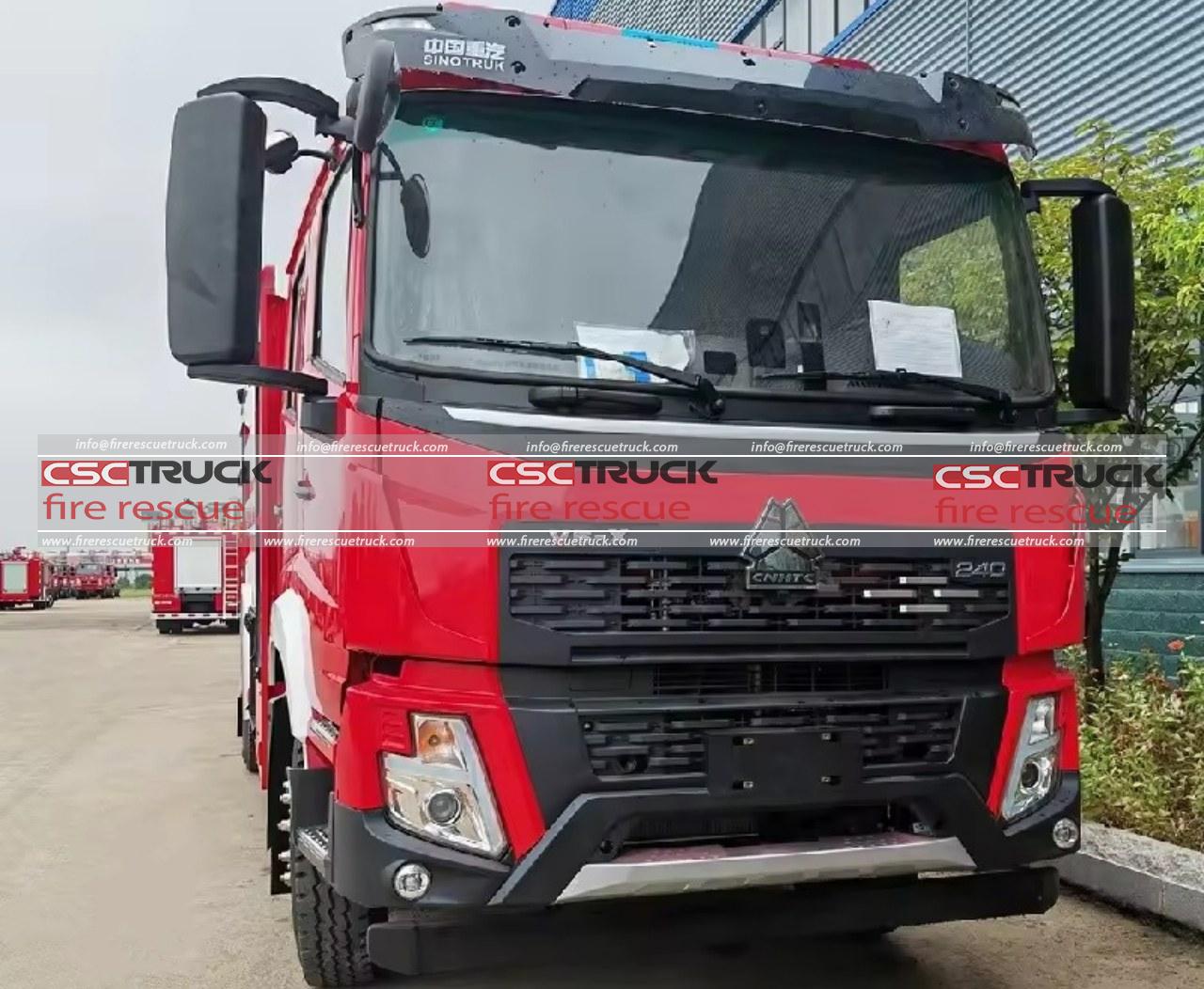 HOWO 2000L Small Water Tanker Fire Truck (3) HOWO 2000L Small Water Tanker Fire Truck (3)