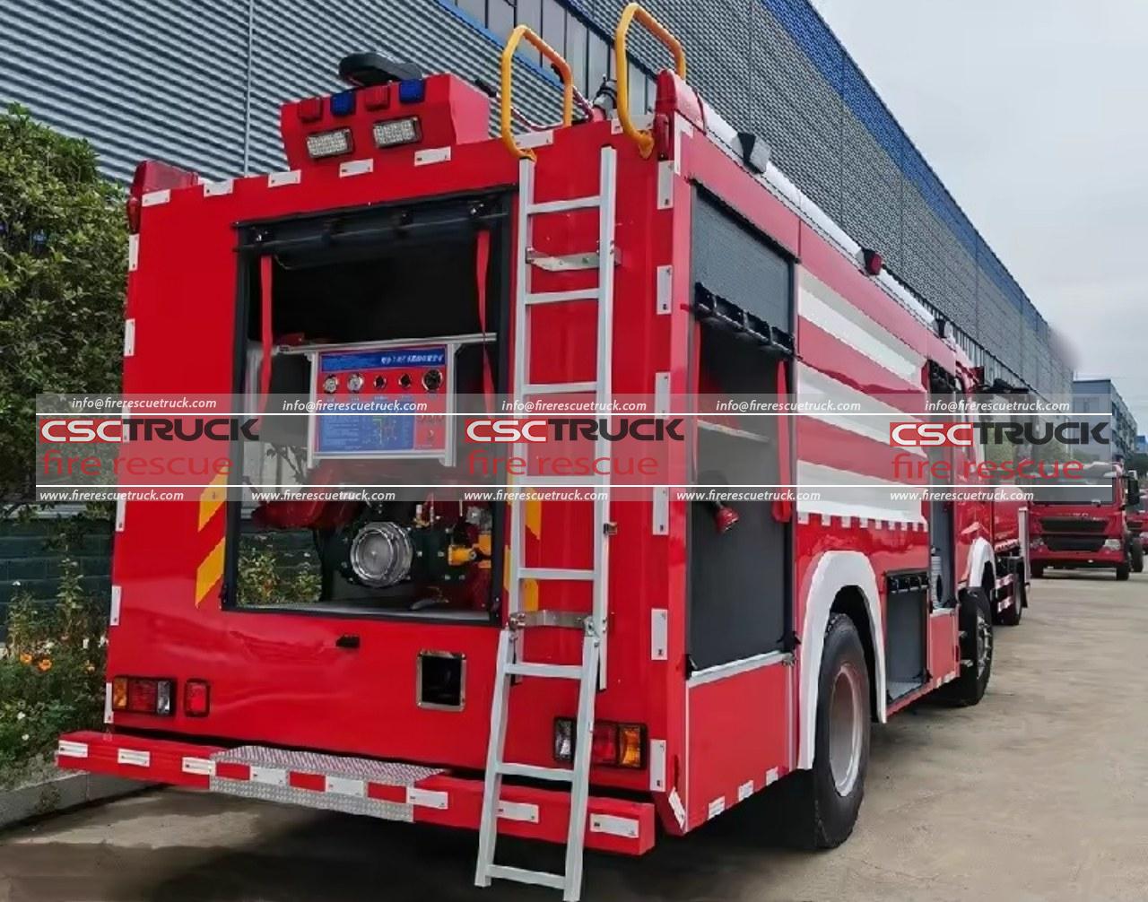 HOWO 2000L Small Water Tanker Fire Truck (4) HOWO 2000L Small Water Tanker Fire Truck (4)