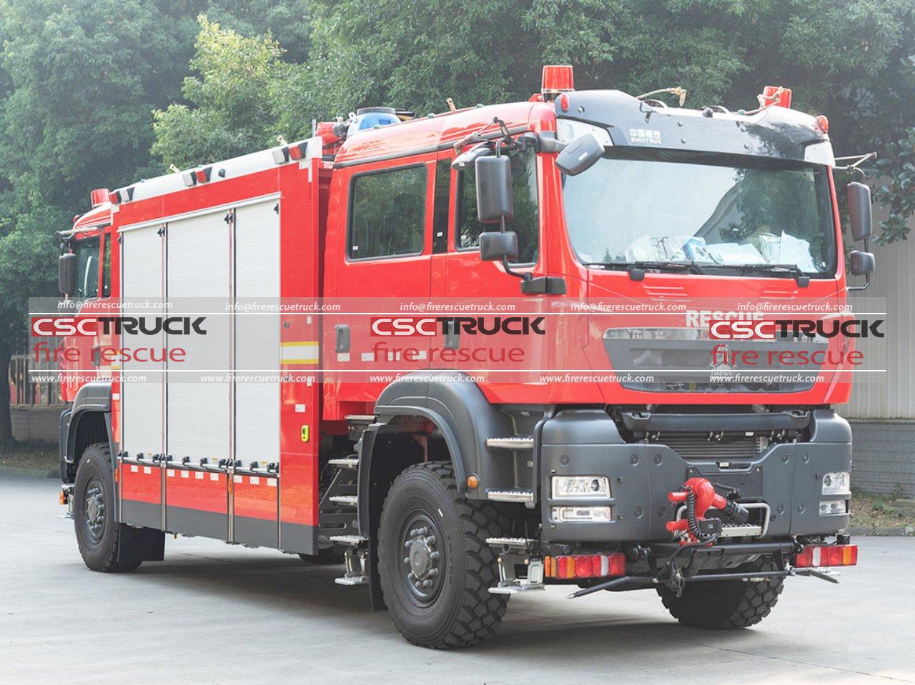 HOWO 24000L Tunnel Fire Truck (2)
