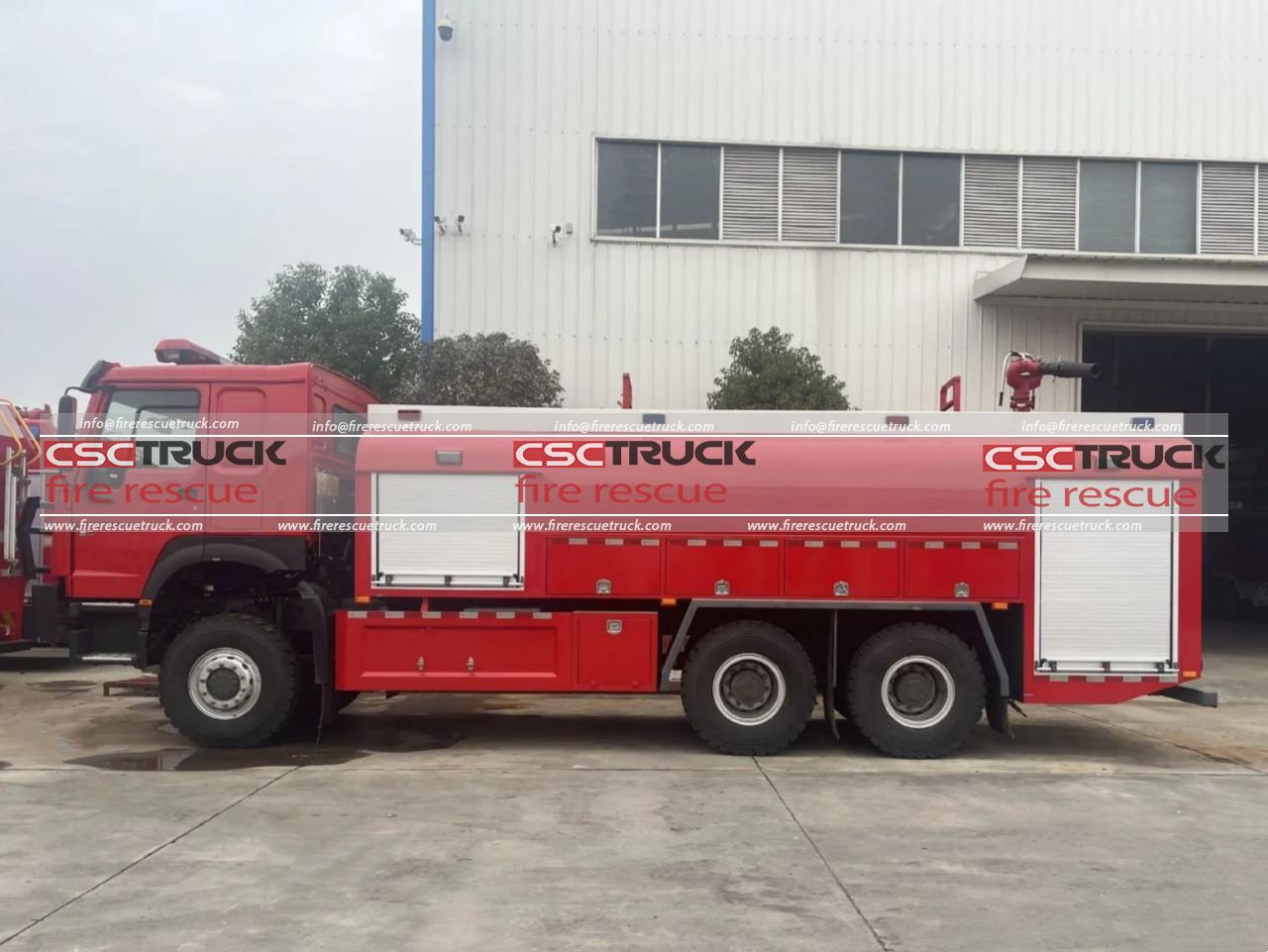 HOWO 6x6 10 CBM Water Tanker Fire Truck (2)