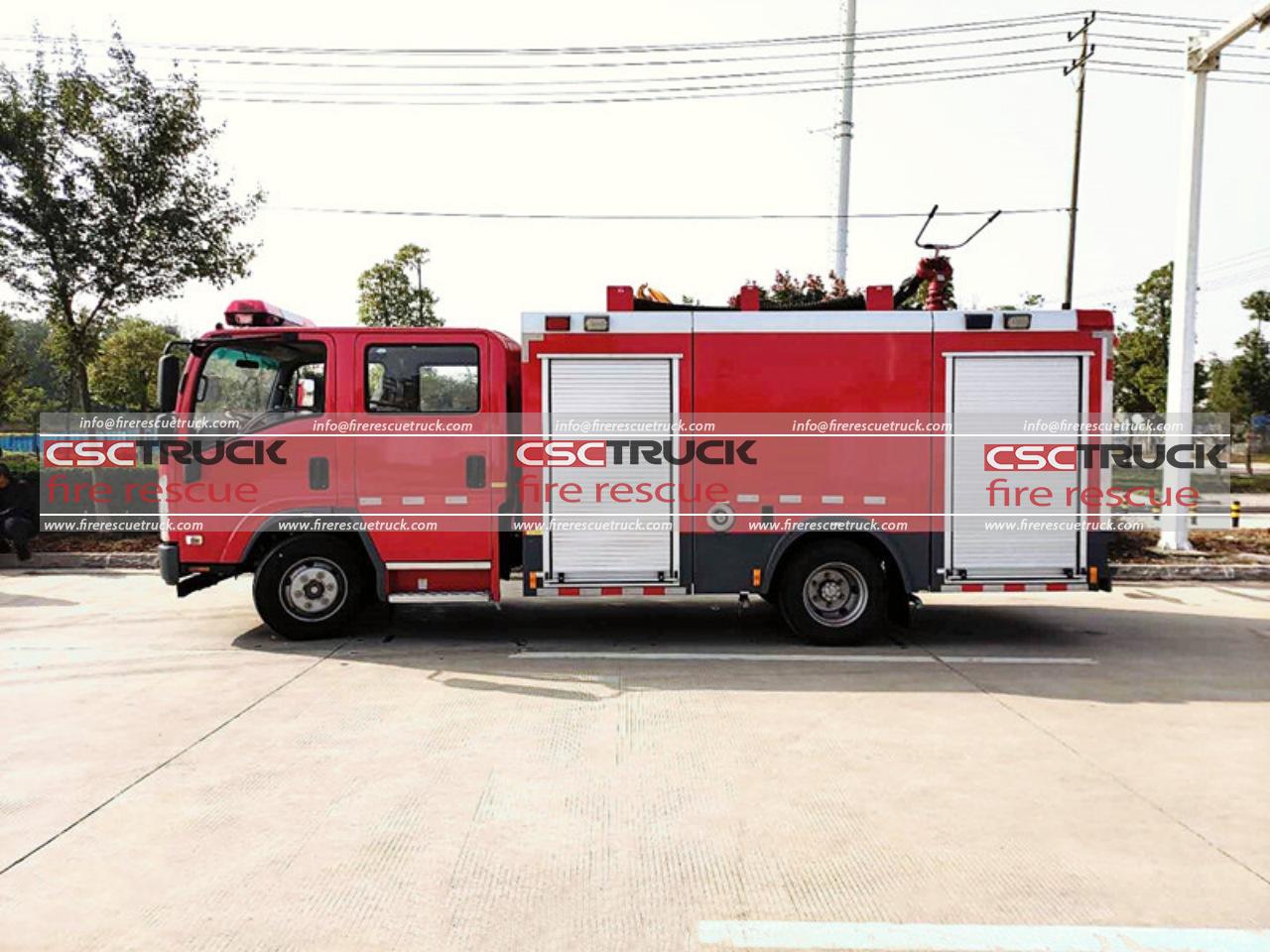 ISUZU 4t 6 Wheelers Water Tanker Fire Truck (2)