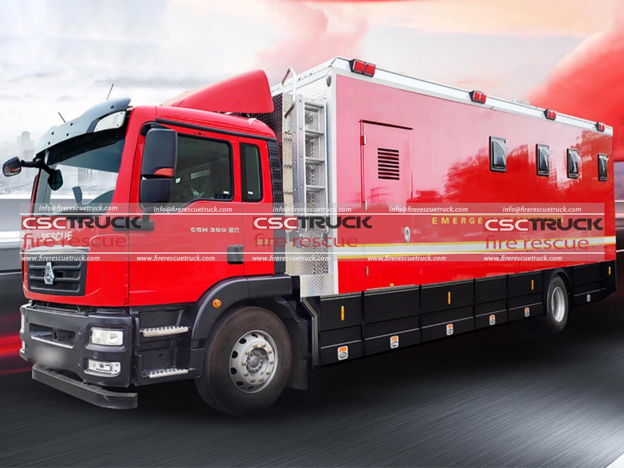 SITRAK Emergency Rescue Porta Potty Truck​