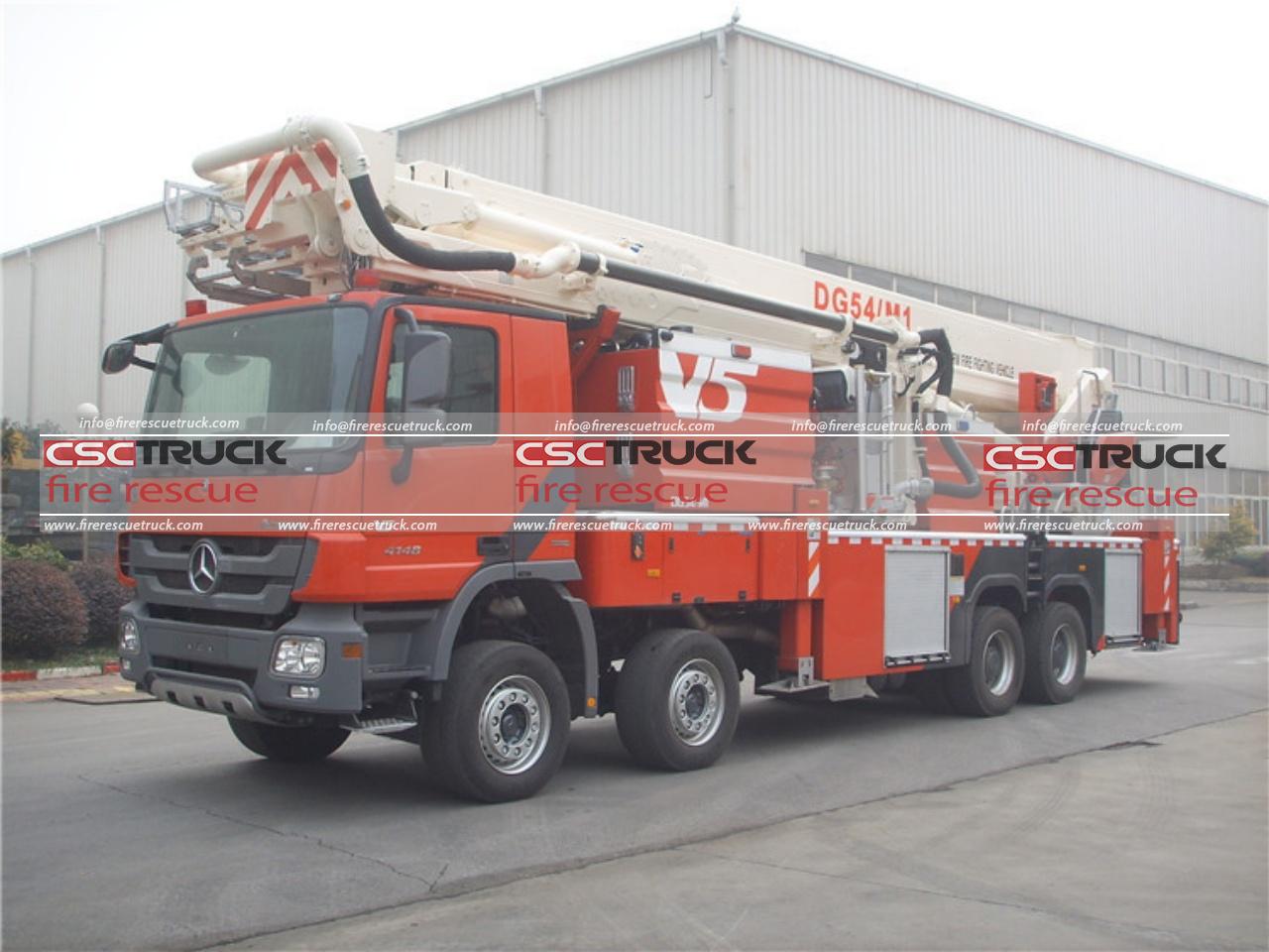 Benz 54M Aerial Platform Fire Truck (2)
