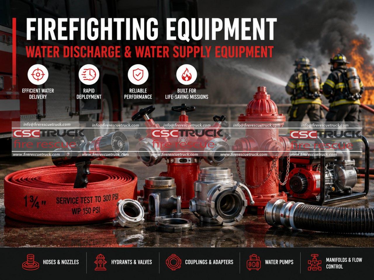 Firefighting Equipment — Water Discharge & Water Supply Equipment
