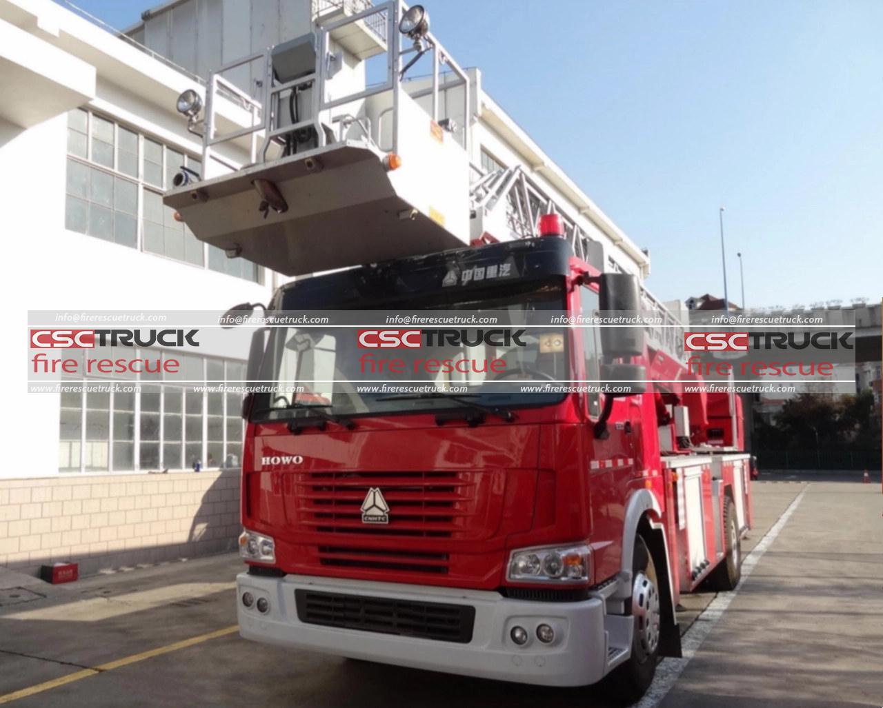 HOWO 32M Ladder Fire Truck