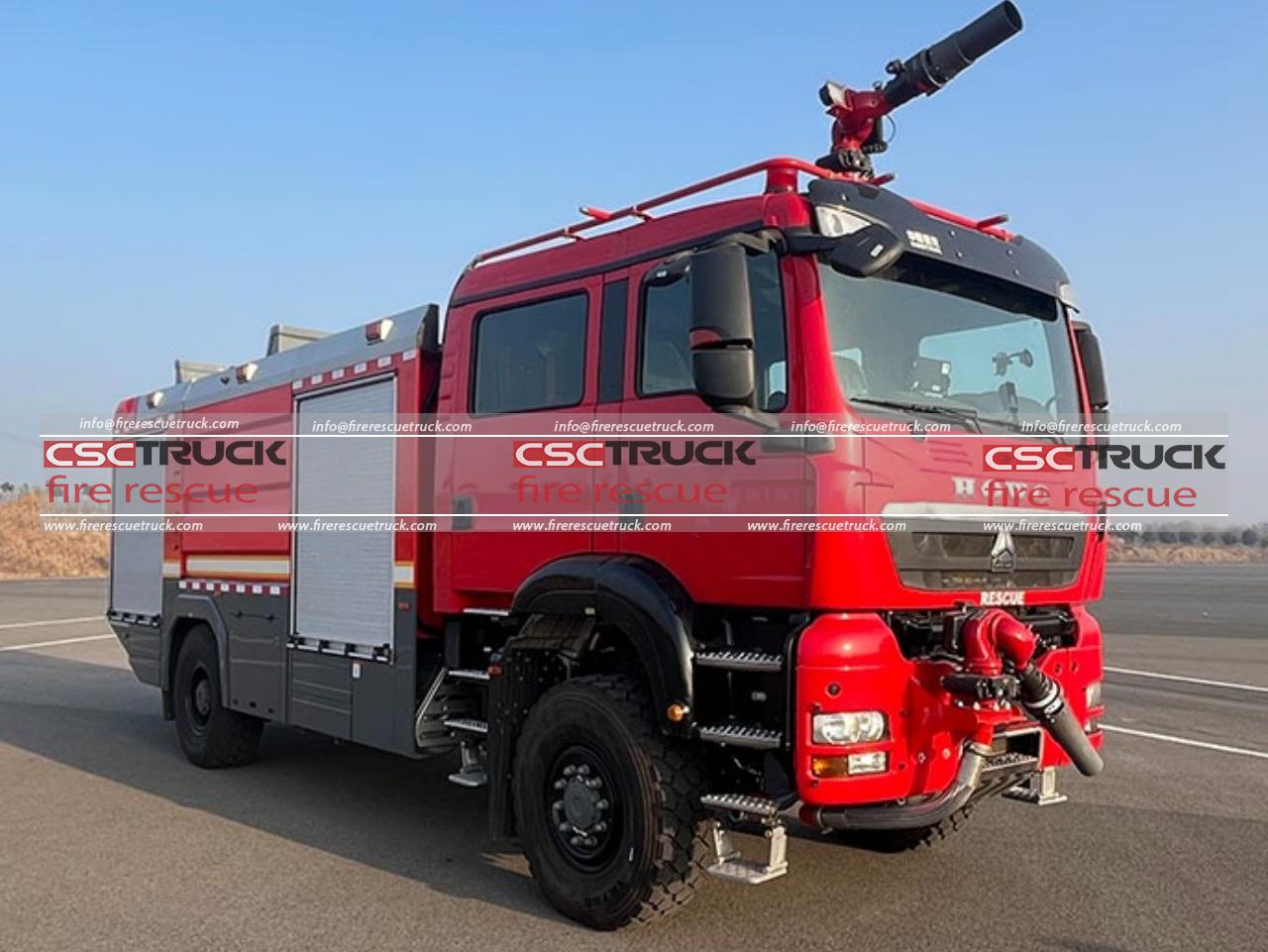 HOWO 4WD 6CBM ARFF Fire Truck HOWO 4WD 6CBM ARFF Fire Truck