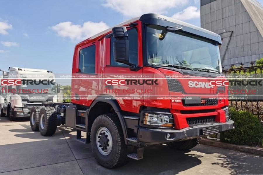 500HP 6x6 Scania XT Airport Fire Truck Chassis