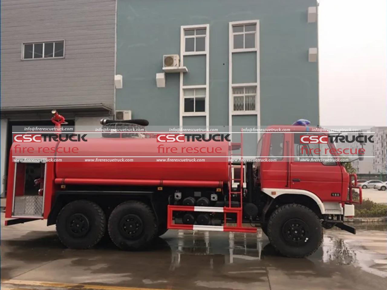 6x6 12000L Water Tanker Fire Engine (5)