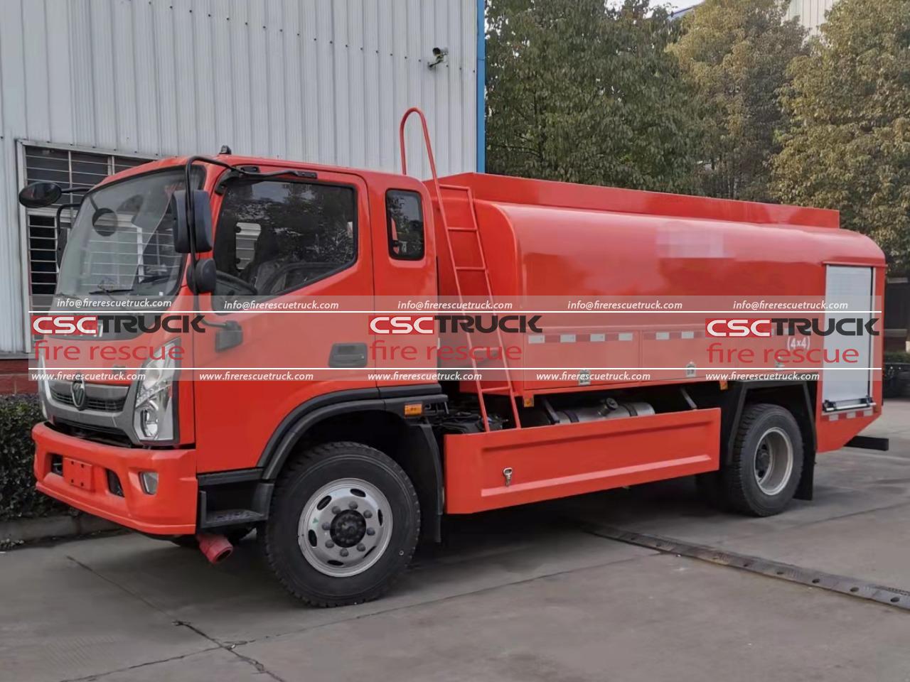 FOTON 4x4 8t Water Tender Fire Truck
