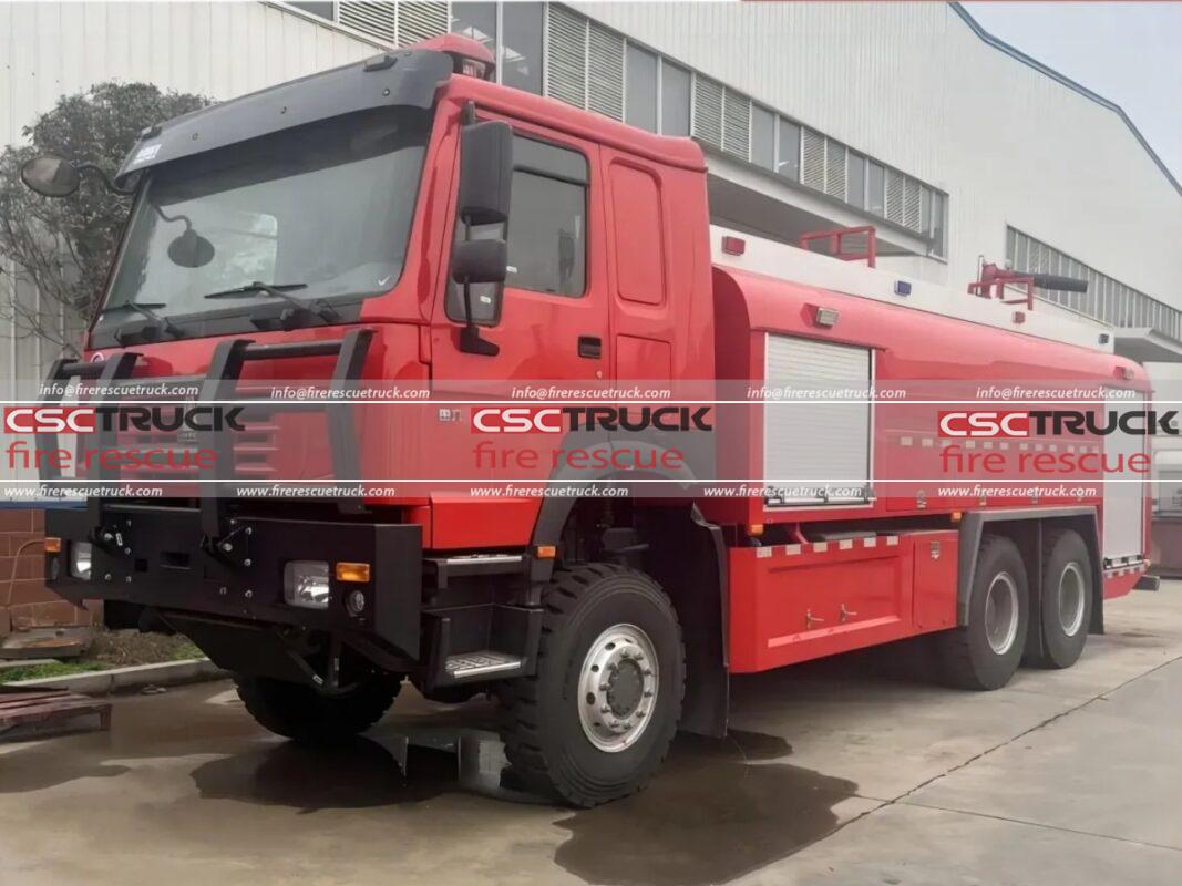 HOWO 6x6 10 CBM Water Tanker Fire Truck