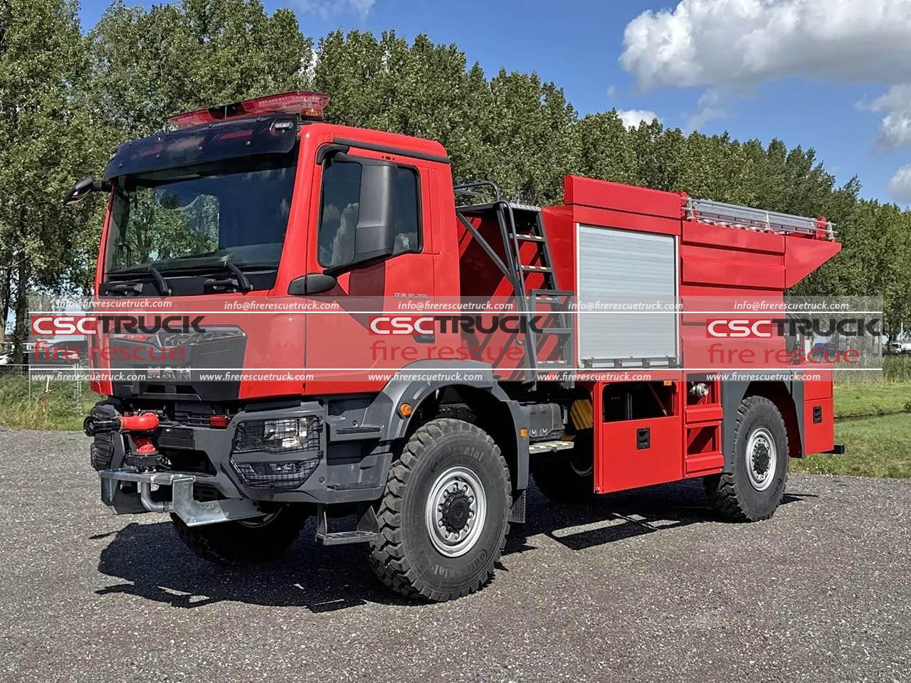 MAN 4WD 5000L Small Water Fire Truck