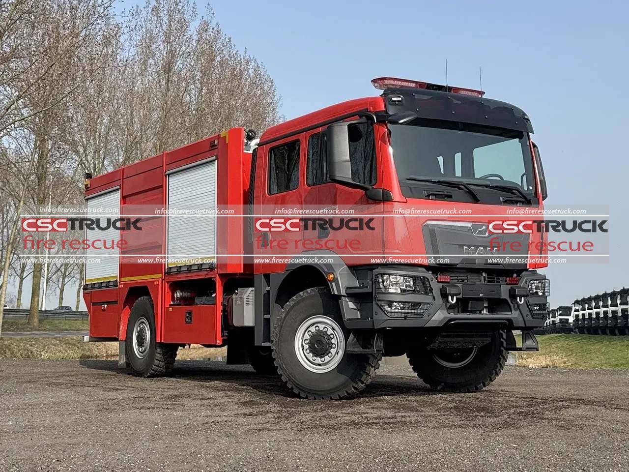 MAN 4WD Mobile Water Foam Fire Tanker Truck (2)