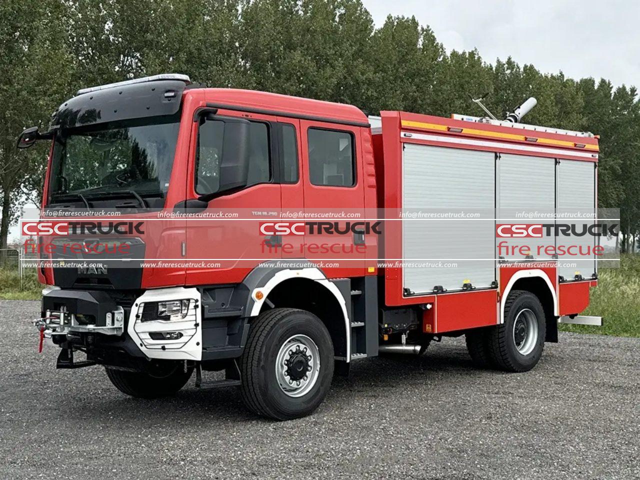 MAN 4x4 5000L Water Foam Fire Tender