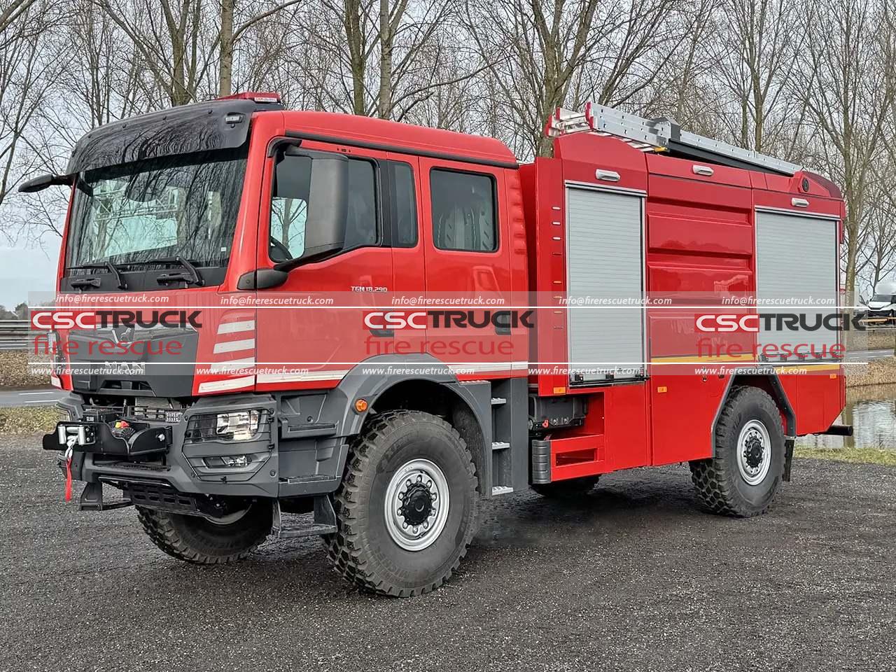 MAN 4x4 6000L Off-Road Water Foam Fire Tender MAN 4x4 6000L Off-Road Water Foam Fire Tender