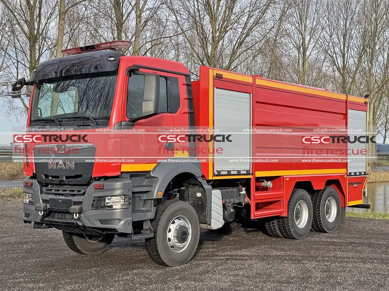 MAN 6x6 15000L Water Tender Fire Truck