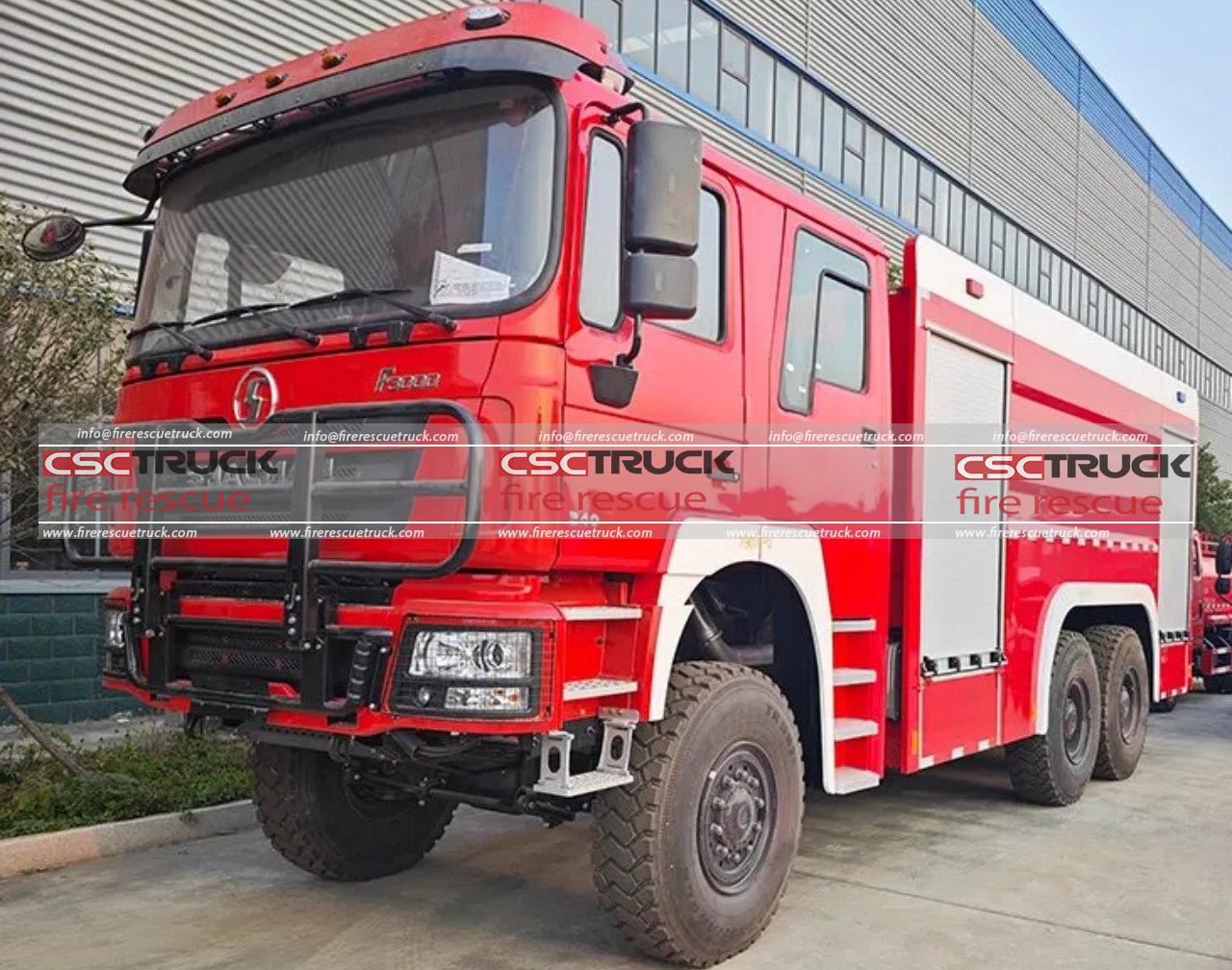 SHACMAN F3000 6x6 16000L Water Tanker Fire Truck (3)