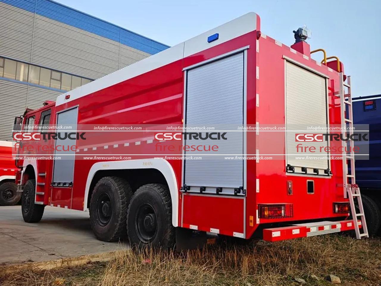 SHACMAN F3000 6x6 16000L Water Tanker Fire Truck (5)