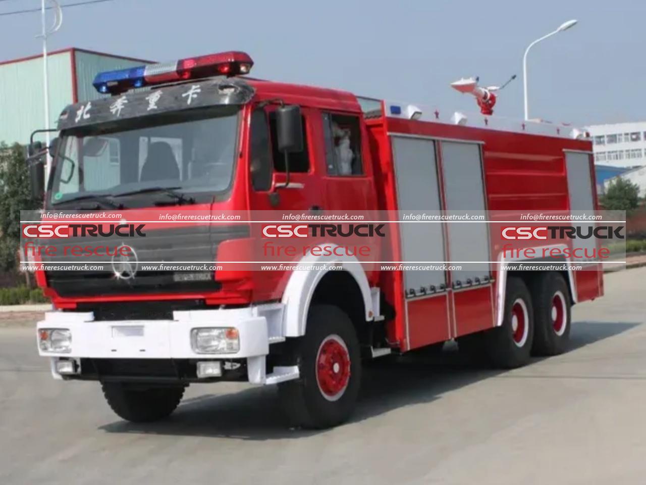 Beiben 6x6 Off Road 11T Water Foam Tender