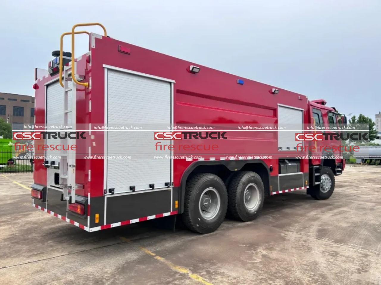 HOWO 6x6 15000L Fire Truck Water Tank (5)