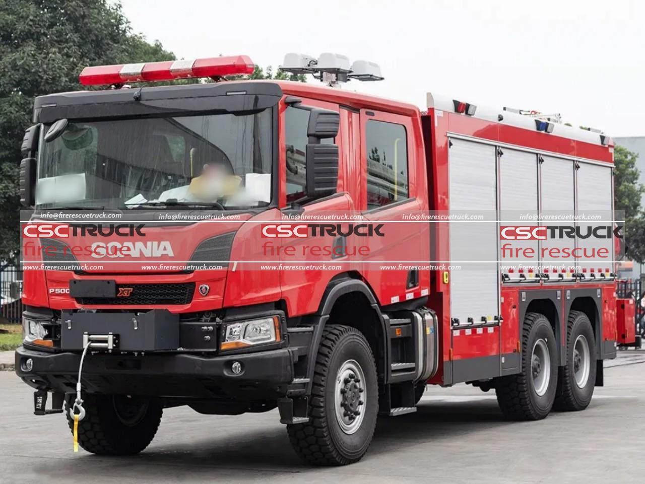 SCANIA 6x6 Rescue Truck Mounted 5t Crane
