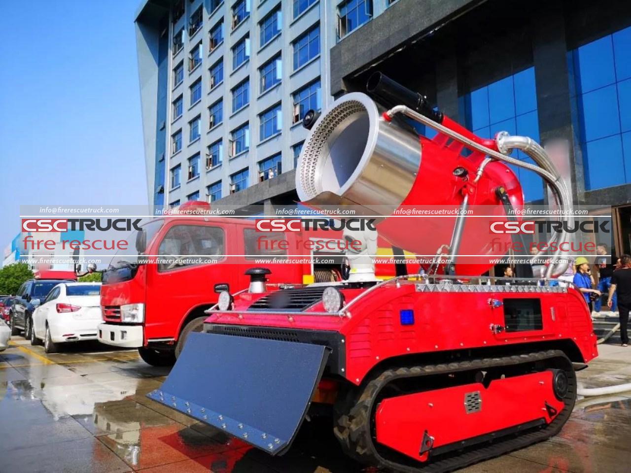 Tracked Smoke-Extraction Rescue Fire Robot, RC Fire Truck! (2)