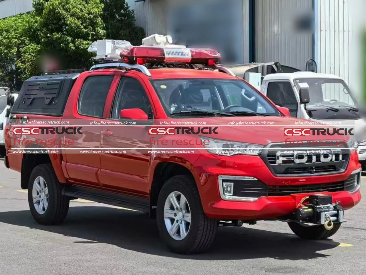 Foton 4x4 Pickup Fire Truck (2)