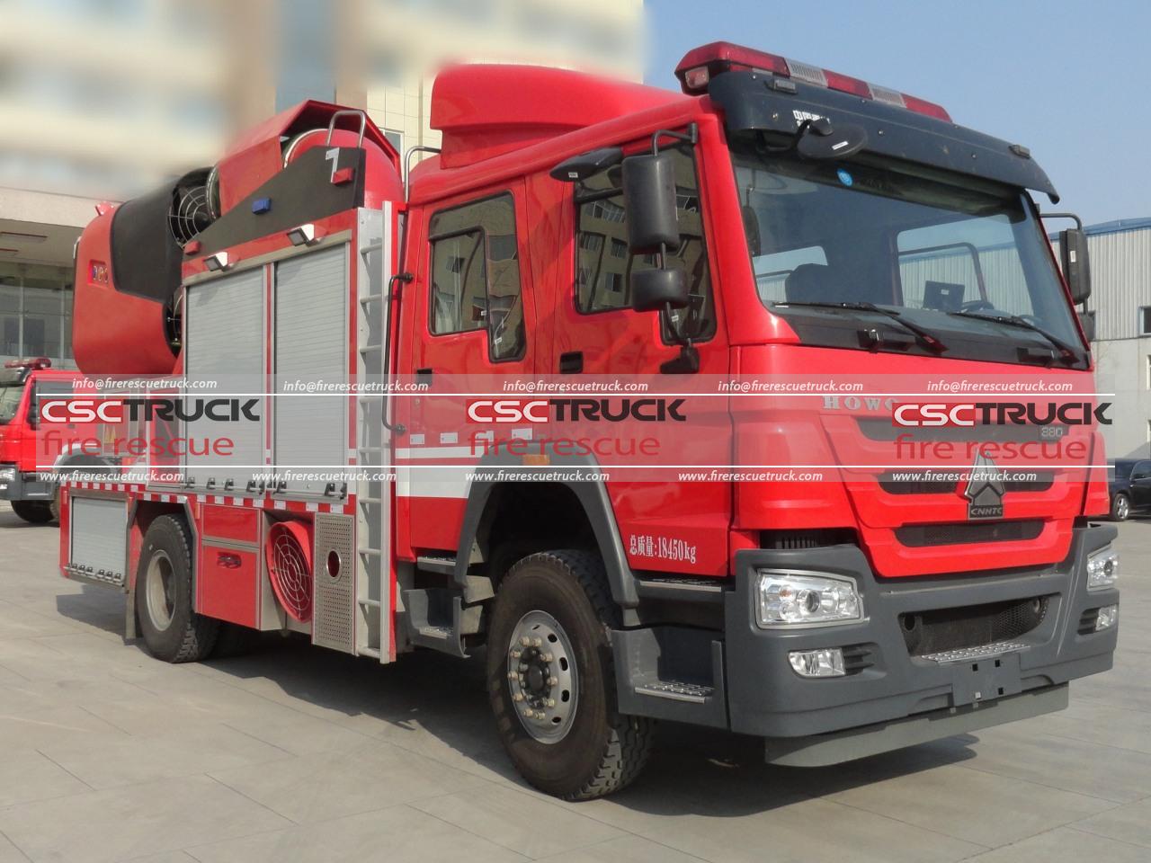 HOWO 60M Mobile Smoke Exhaust Fire Truck (2)