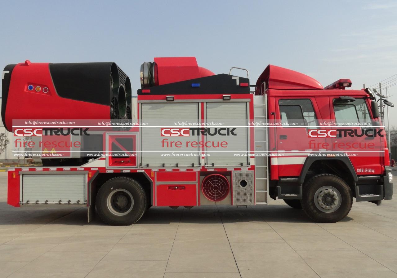 HOWO 60M Mobile Smoke Exhaust Fire Truck (4) HOWO 60M Mobile Smoke Exhaust Fire Truck (4)
