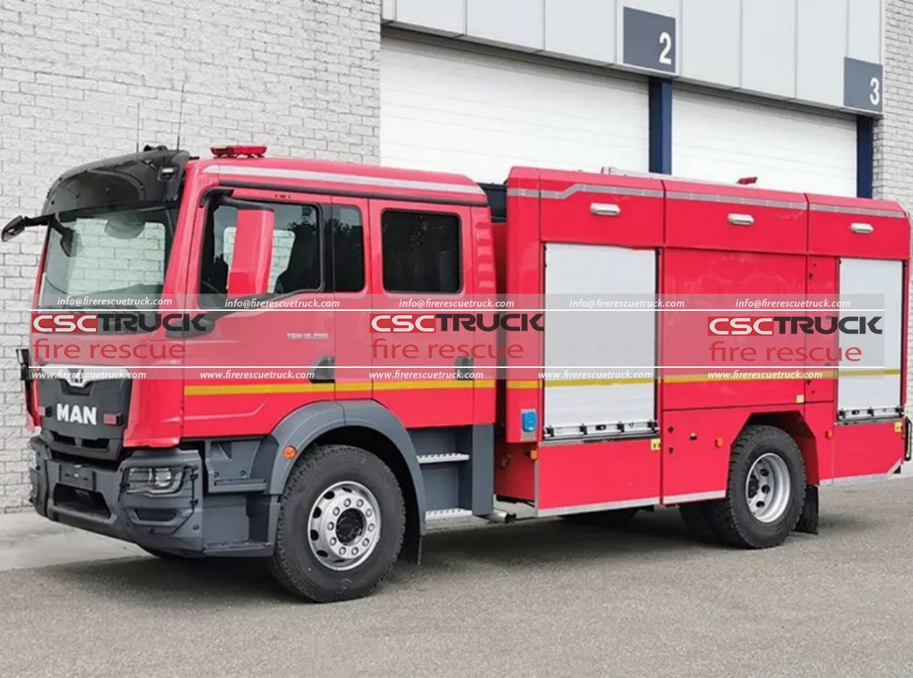 MAN 6000L Water Foam Tanker Fire Truck