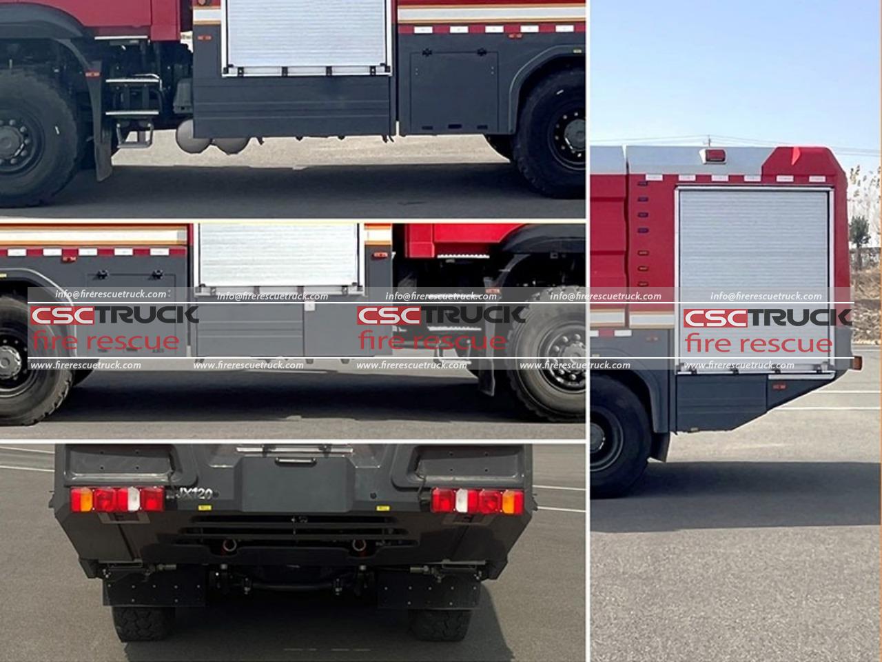 HOWO 6x6 12 CBM Airport Fire Vehicle (2)
