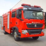 Water Foam Fire Truck vs. Standard Fire Truck: What’s the Difference? HOWO 8Ton Foam Fire Truck (2)