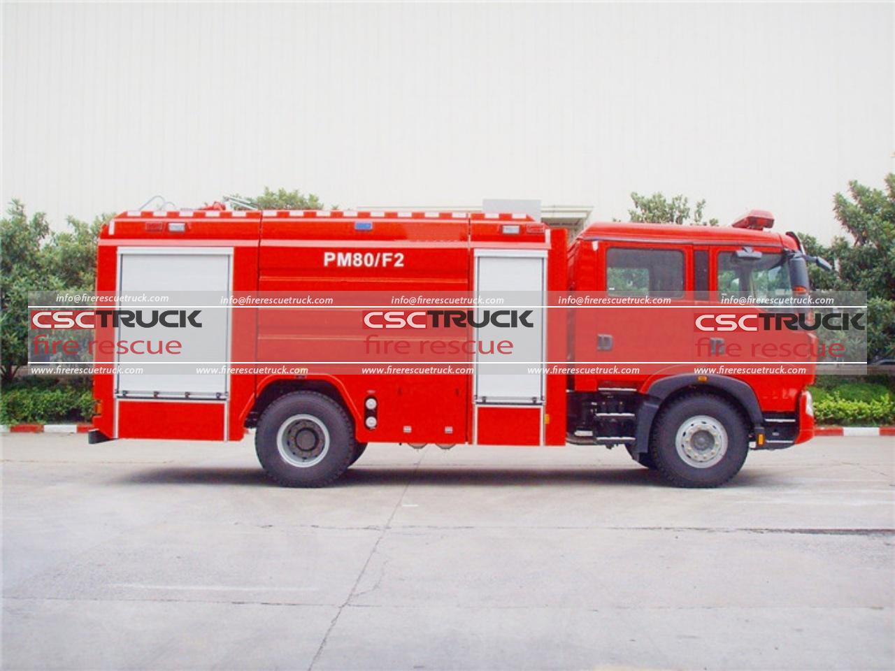HOWO 8Ton Foam Fire Truck (3)